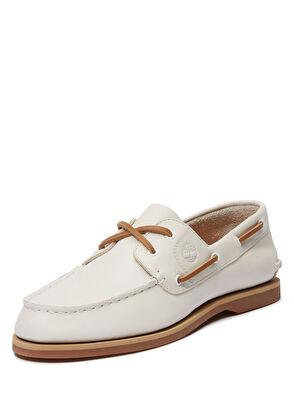 Timberland Classic Off White Women's Leather Loafer - 6