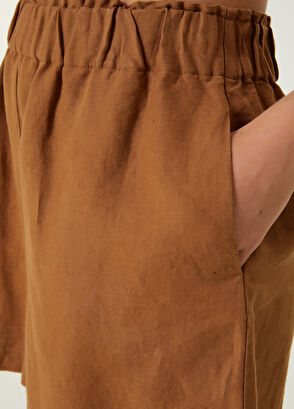 Beymen Club Camel Keten Şort - 6