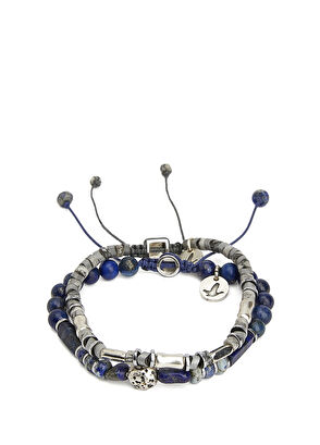 Beymen Club Blue 2-Stone Men's Bracelet - 3