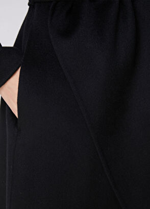 Beymen Club Black Belted Wool Coat - 8