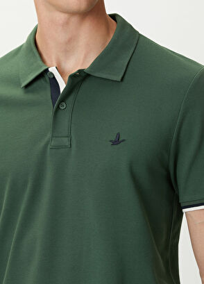 Beymen Club Lacivert Yeşil Polo Yaka T-shirt - 5