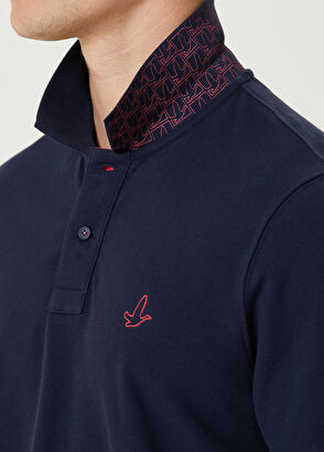 Beymen Club Comfort Fit Lacivert Polo Yaka T-shirt - 7