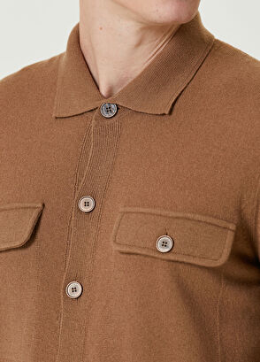 Beymen Collection Kamel Yün Triko Gömlek - 6