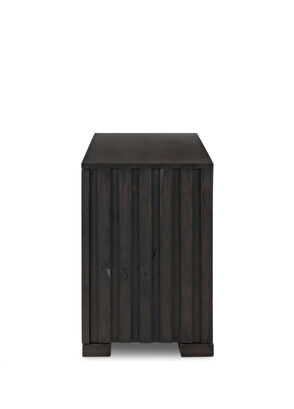 Latanwood Wishy Black Wooden Console - 4