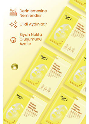 Dermal Vitamin ve Pirinç Canlandırıcı Pürüzsüzleştirici Eriyen Kore Yüz Maskesi Seti 34 gr - 8