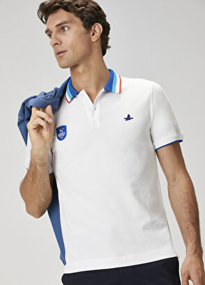 Beymen Club X Anadolu Efes Beyaz Polo Yaka T-shirt - 5