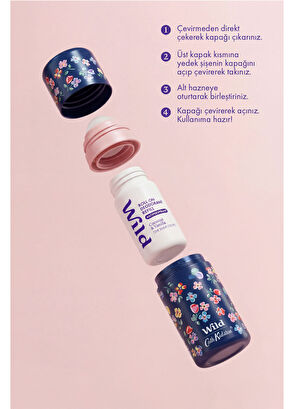 Wild Antiperspirant Roll On Cath Kidston Marble Ditsy Case & Coconut & Vanilla Refill Kadın Deodorant 50 ml  - 3