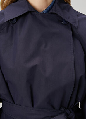 Beymen Club Papertouch Oversized Lacivert Pardösü - 6