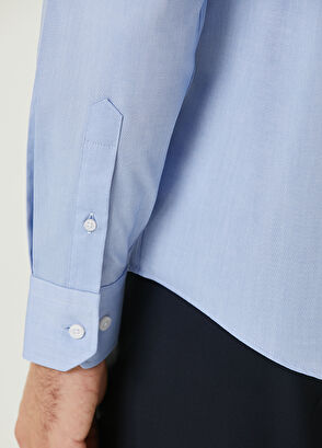 Beymen Club Comfort Fit Mavi Oxford Gömlek - 7