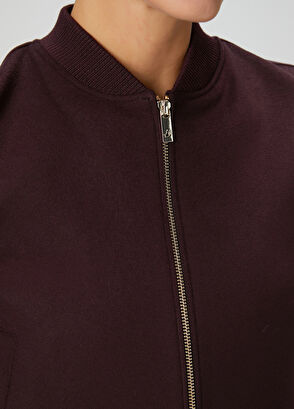 Beymen Club Bordo Yün Kaşe Bomber Ceket - 6