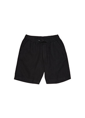 Beymen Club Black Waist Corded Linen Shorts - 6