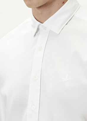 Beymen Club Comfort Fit White Tencel Twill Shirt - 9