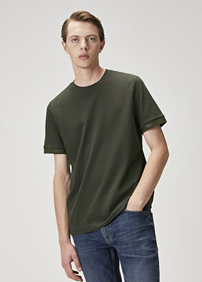 Beymen Club Haki Logo Baskılı T-shirt - 3