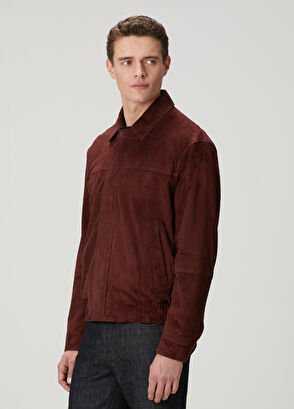 Beymen Club Burgundy Double-Sided Suede Jacket - 6