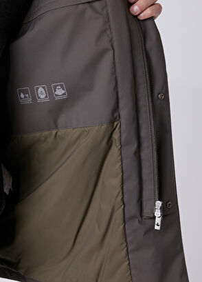 Beymen Club Khaki Thin-Padded Coat - 8