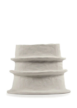 Serax Flower Pot 06 M Beige Molly Kırık Beyaz Seramik Dekoratif Obje - 3