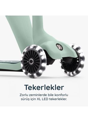 SmarTrike Xtend Mini-Ride 1-9 Years 4 Stage Growing Seated Foldable LED Wheel Scooter - 5