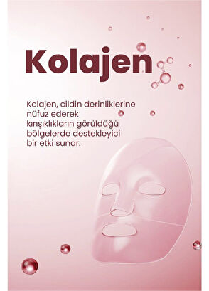 Dermal Kolajen ve Cica Kuru Ciltler İçin Nemlendirici Rahatlatıcı Eriyen Maske Seti 34 gr - 6