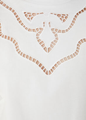 Beymen Club Off White Embroidered T-Shirt - 5