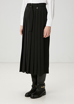 Beymen Club Siyah Pileli Midi Etek - 3