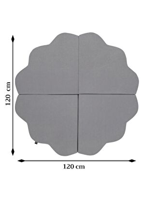Wellgro Bulut Gri Oyun Matı ve Yer Minderi - 7