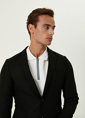 Beymen Club Drop 6 Siyah Kaşe Yün Blazer - 9