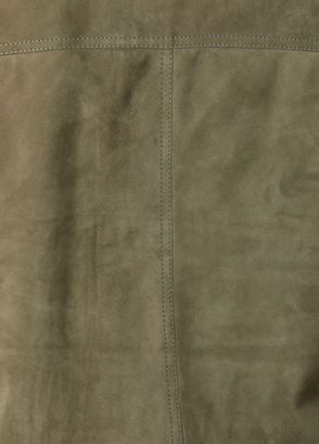 Brunello Cucinelli Khaki Suede Coat - 9