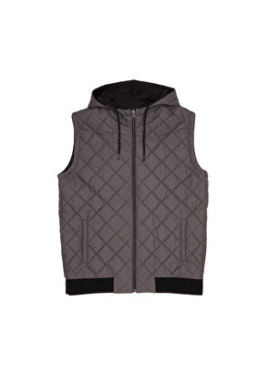 Black Hooded Double Sided Jersey Vest Beymen Club Black Hooded Double Sided Jersey Vest - 8