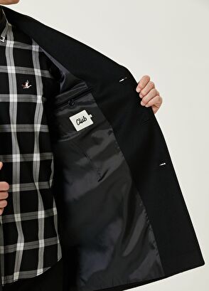 Beymen Club Black Woolen Cashmere Coat - 10