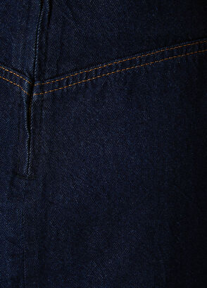 Beymen Club Indigo Belt Detailed Mini Denim Skirt - 6