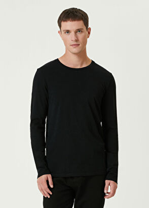 American Vintage Bysapick Siyah Uzun Kollu T-shirt - 3