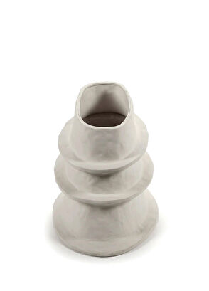 Serax Flower Pot 06 M Beige Molly Kırık Beyaz Seramik Dekoratif Obje - 6