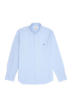 Beymen Club Slim Fit Light Blue Oxford Shirt - 8