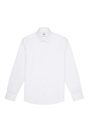 Beymen Club Comfort Fit White Non-Iron Oxford Shirt - 8