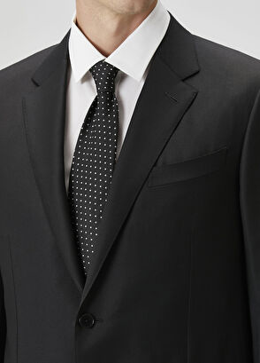 Siyah Yün Takım Elbise - Görsel 7