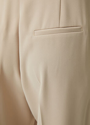 Beymen Club Beige crepe palazzo trousers - 5