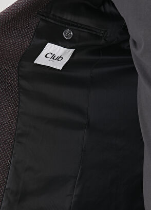 Beymen Club Plum Dobby Two-Tone Wool Blazer - 9