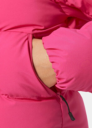 Helly Hansen JR Nora Short Puffy Kapüşonlu Pembe Kız Çocuk Kayak Ceketi - 5