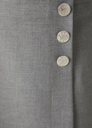 Beymen Club Gri Anvelop Şort Etek - 6