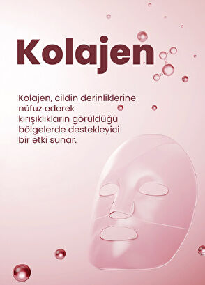 Dermal Vitamin Kolajen Hiyalüronik Asit Özlü Hydrojel Şeffaflaşan Eriyen 3^lü Yüz Maskesi 34 gr - 5