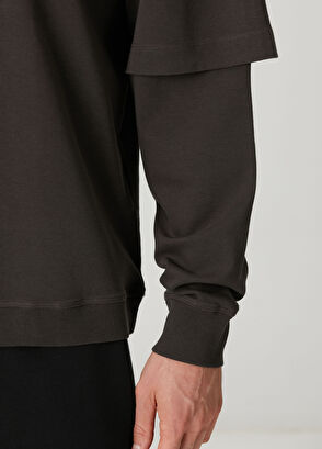 Darkpark Kahverengi Uzun Kollu T-shirt - 6