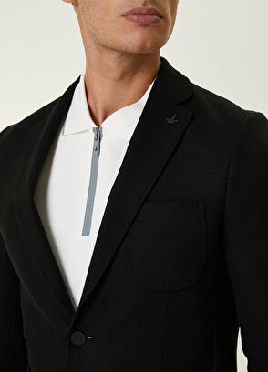 Beymen Club Drop 6 Siyah Kaşe Yün Blazer - 5