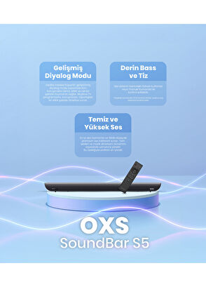 OXS S5 Dolby Atmos® 3.1.2. HDMI Earc Built-in Subwoofer Center Speaker Soundbar 230 Watt - 4
