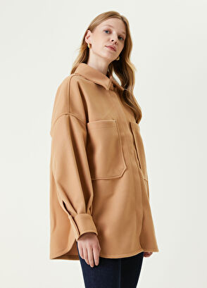Beymen Club Beige Balloon Sleeve Outer Shirt - 4