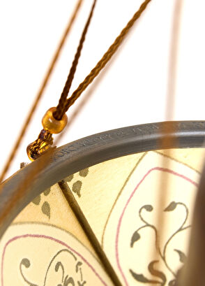 Nish Solutions Fortuny Silk Cesendello Modeli Bej Kandil Aplik - 8