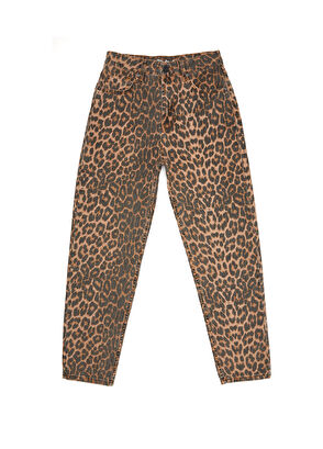 Beymen Club Mom Fit Leopard Print Jeans - 6