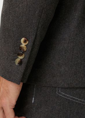 Brunello Cucinelli Brown Wool Coat - 6