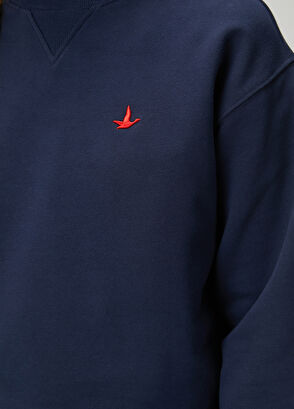 Beymen Club Navy Blue Basic Sweatshirt - 6