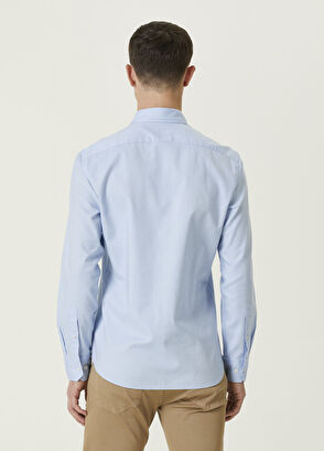 Beymen Club Slim Fit Light Blue Oxford Shirt - 5