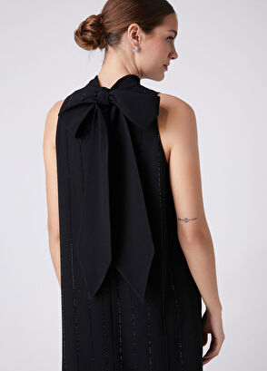 Beymen Club Black Mini Evening Dress - 7
